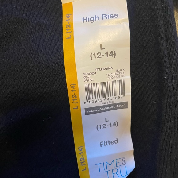 Black cotton leggings - Picture 1 of 3